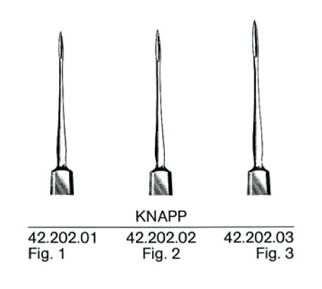 Нож для радужной оболочки KNAPP 42.202.02
