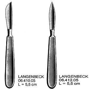 Нож брюшистый для резекции LANGENBECK 06.410.05